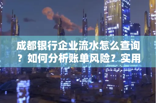 成都银行企业流水怎么查询？如何分析账单风险？实用指南